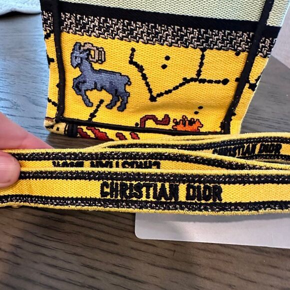 Christian Dior Zodiac Pixel Embroidery Mini Vertical Book Tote - Picture 8 of 9